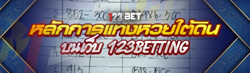 หลักการแทงหวยใต้ดิน บนเว็บ 123betting